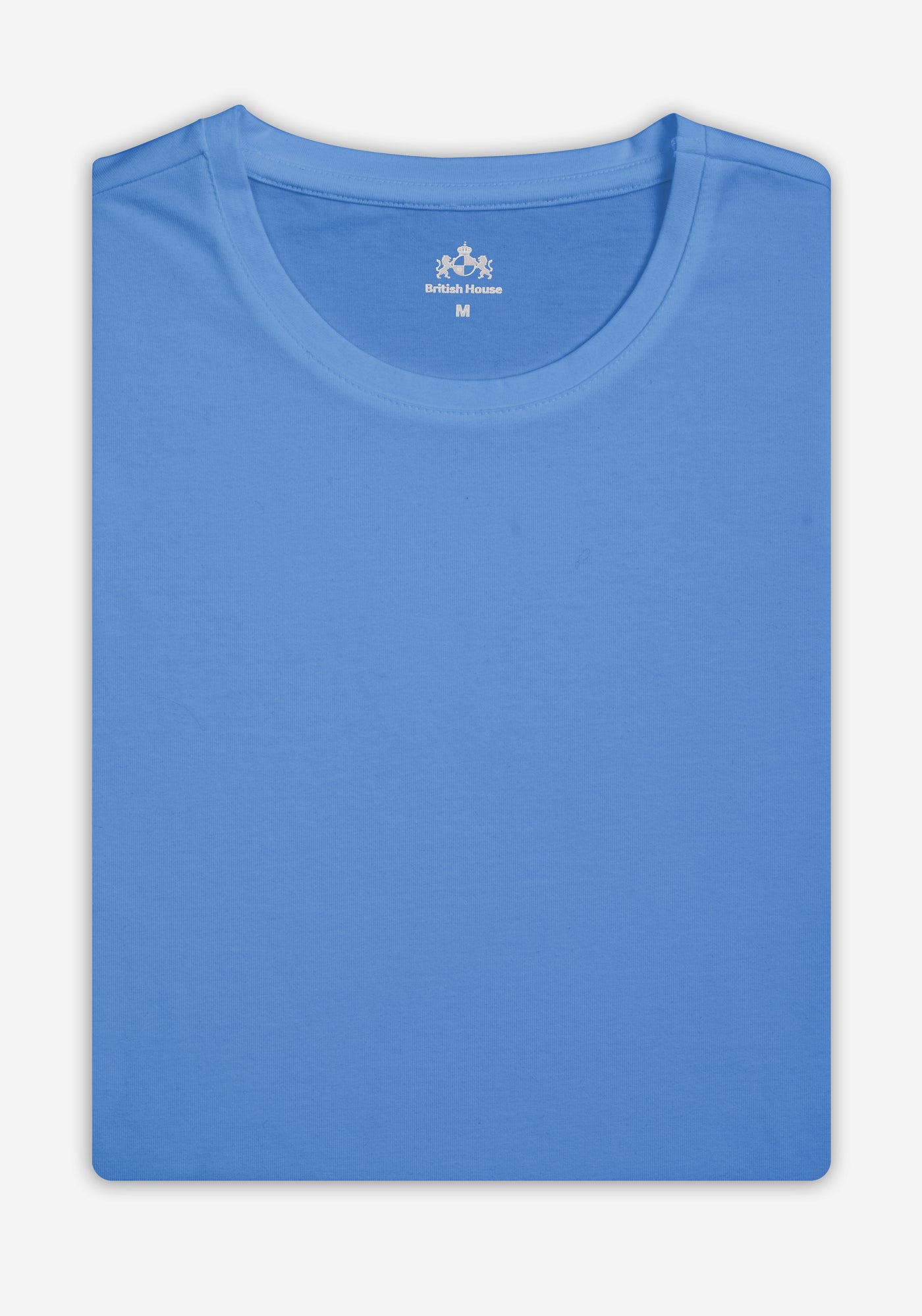 Lapis Blue Cotton Undershirt - Short Sleeve