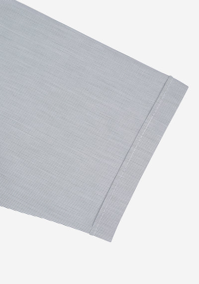 Deep Dark Olive Stripe Twill Shirt - Short Sleeve