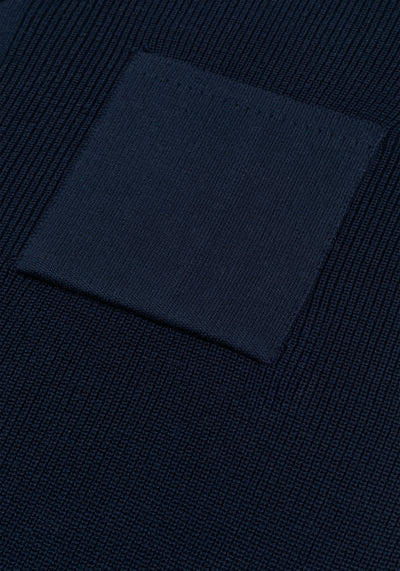 Solid Navy Heavy Knitted Cardigan