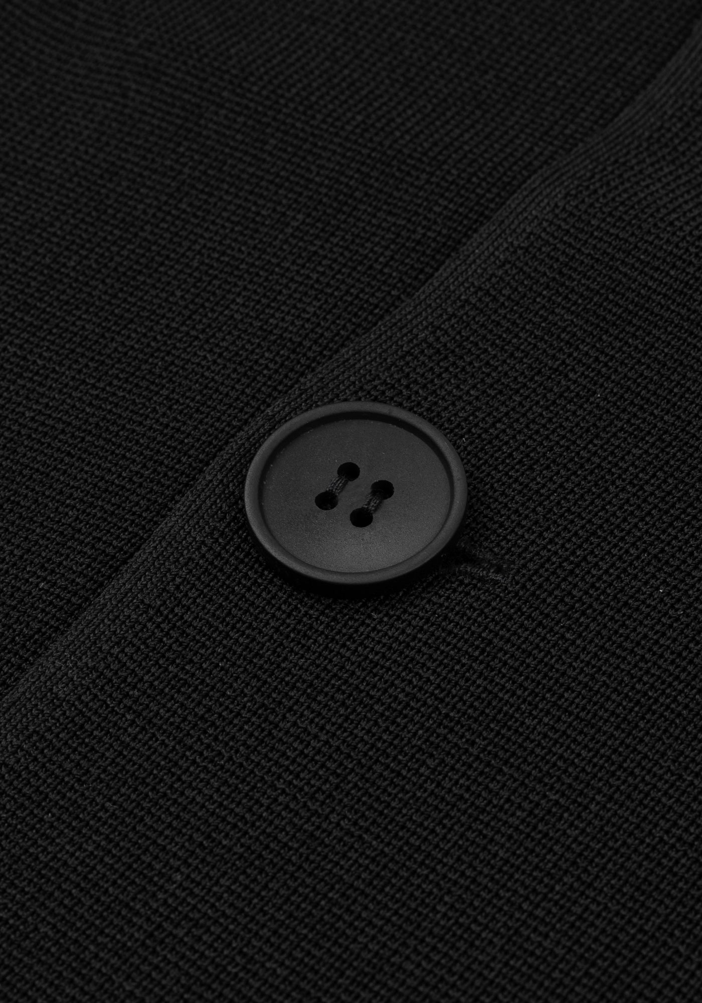 Ember Black Double-Breasted Polyamide Jardigan