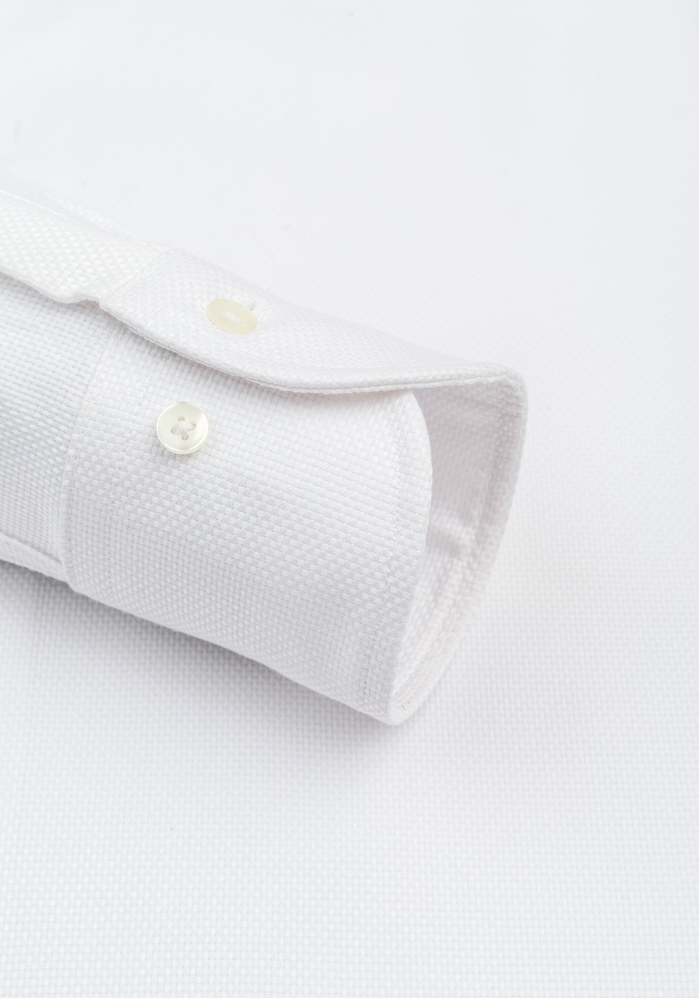 Frost White Basket Weave Shirt