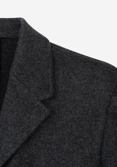 Skylight Grey Boiled Wool Jacket