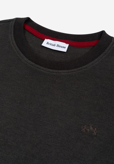 Burnt Brown Cotton Sweatshirt