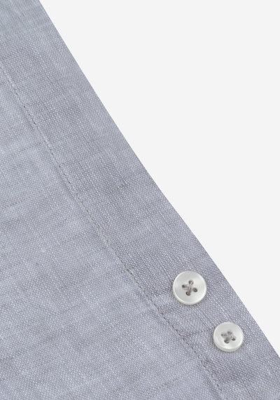 Slate Grey Belgian Linen Shirt