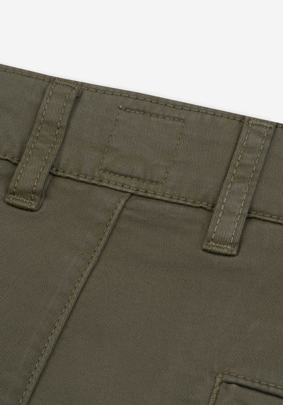 Moss Olive Gabardine