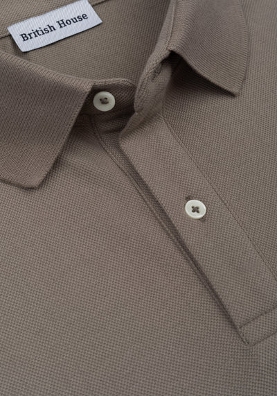 Pear Beige Cotton Polo Shirt