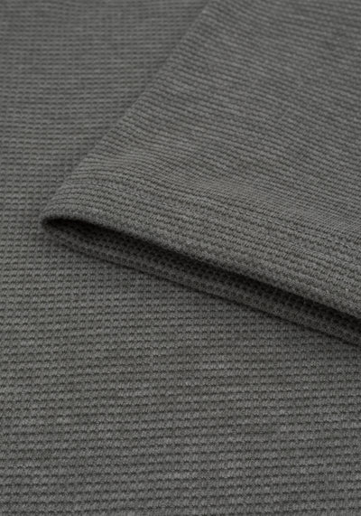 Muted Olive Waffle Polo Shirt