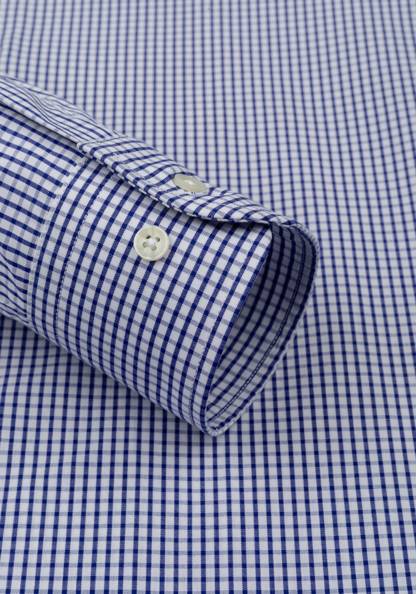 Classic Indigo Checked Poplin Shirt