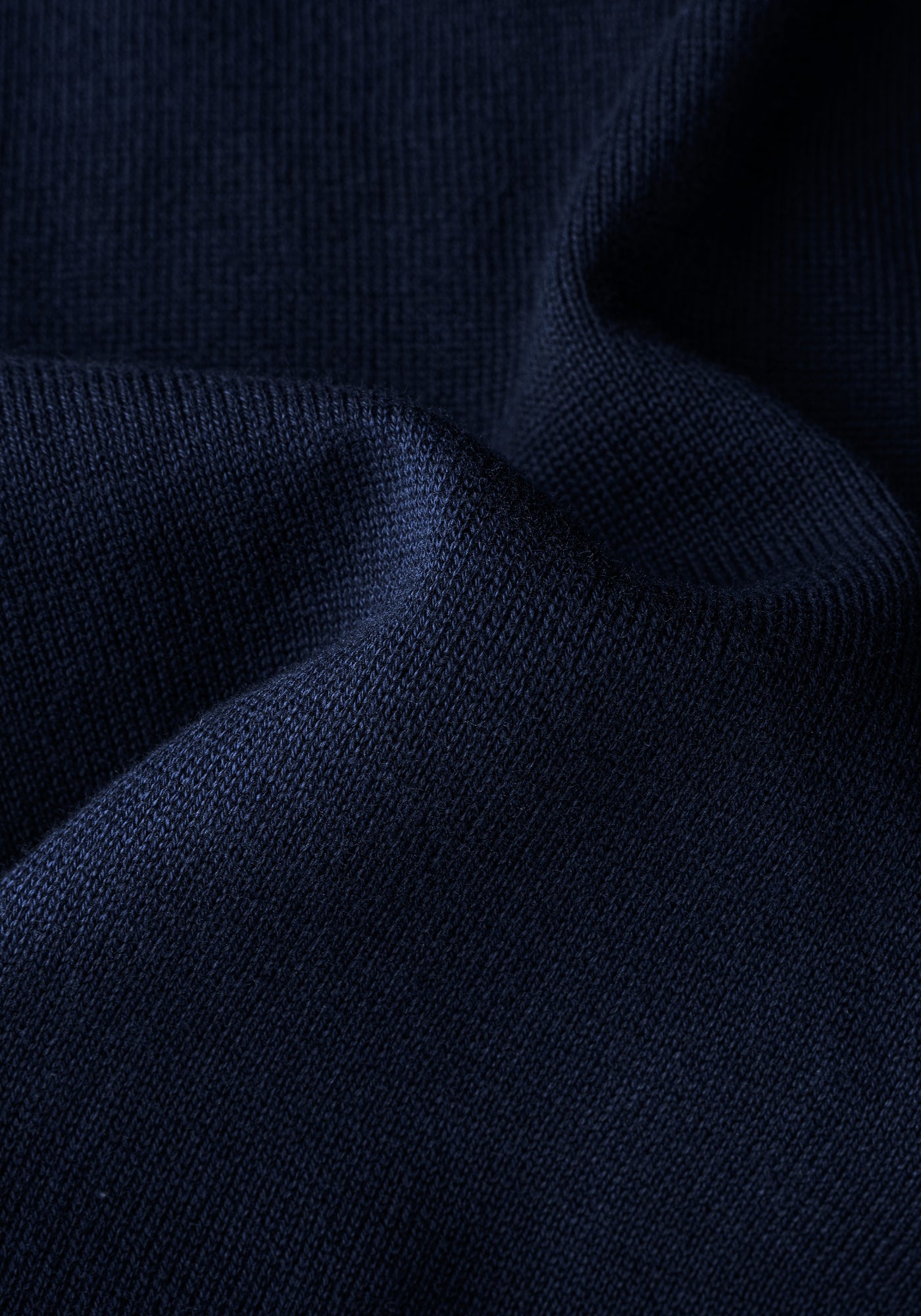 Sapphire Navy Quarter-Zip Cotton Pullover