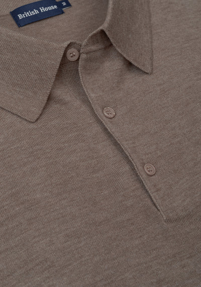 Timber Beige Merino Wool Blend Pullover