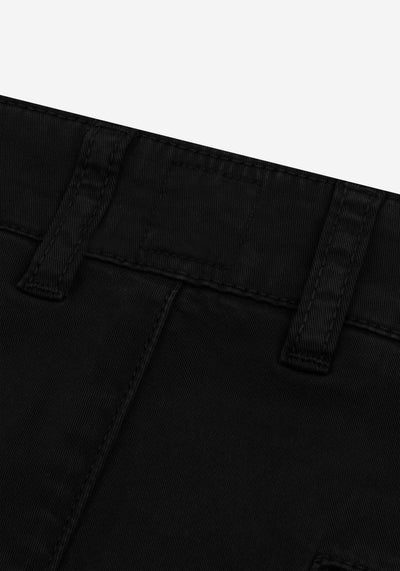 Smart Fit Pure Black Gabardine