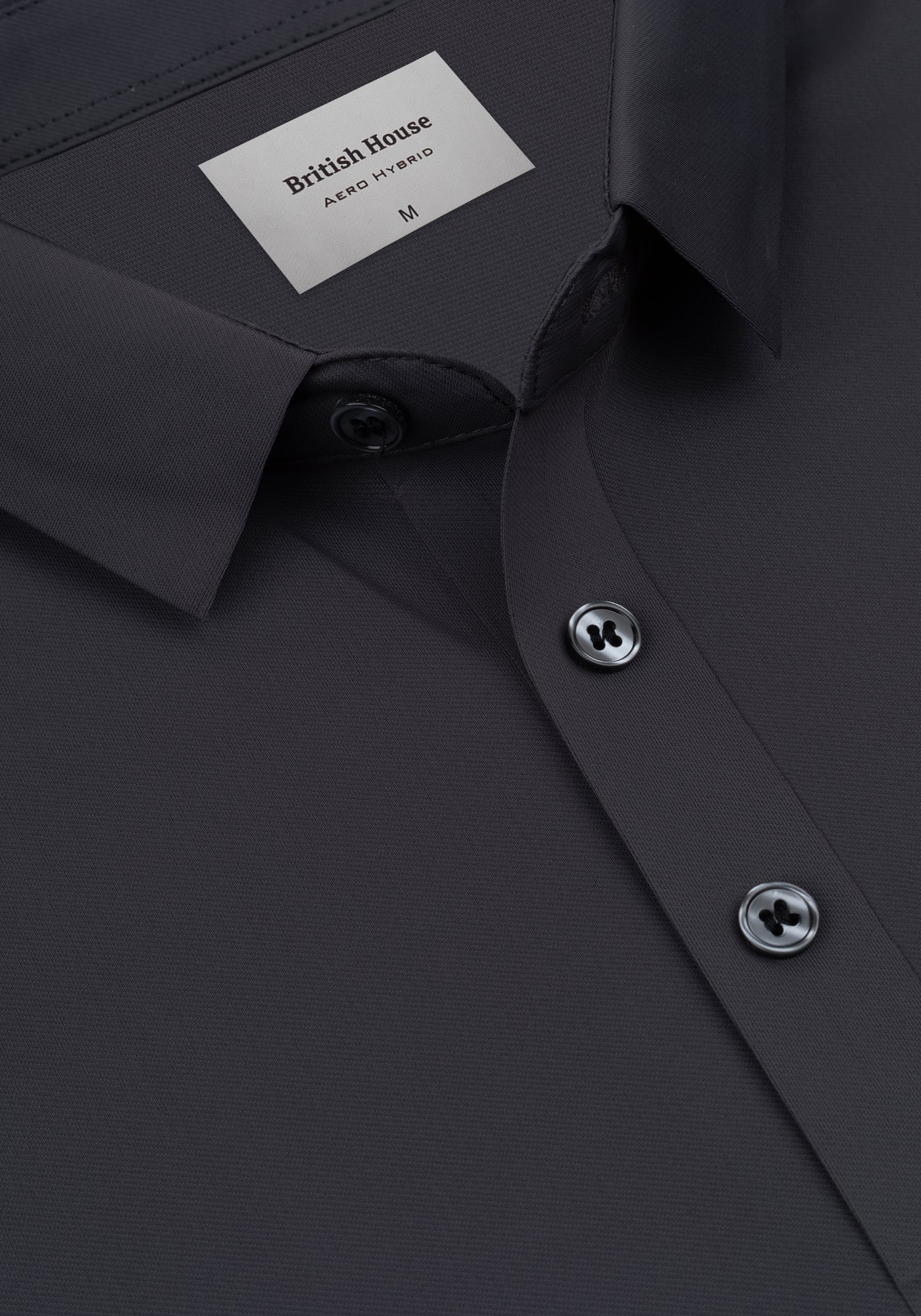 Metallic Grey Aero-Hybrid Polo Shirt