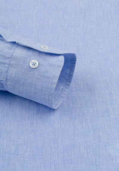 Bay Blue Belgian Linen Shirt
