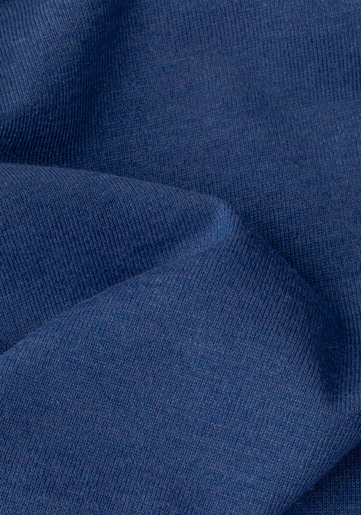 Polar Blue Merino Wool Blend Pullover
