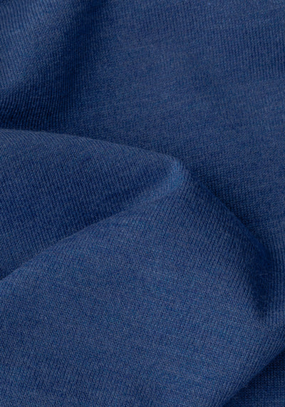 Polar Blue Merino Wool Blend Pullover