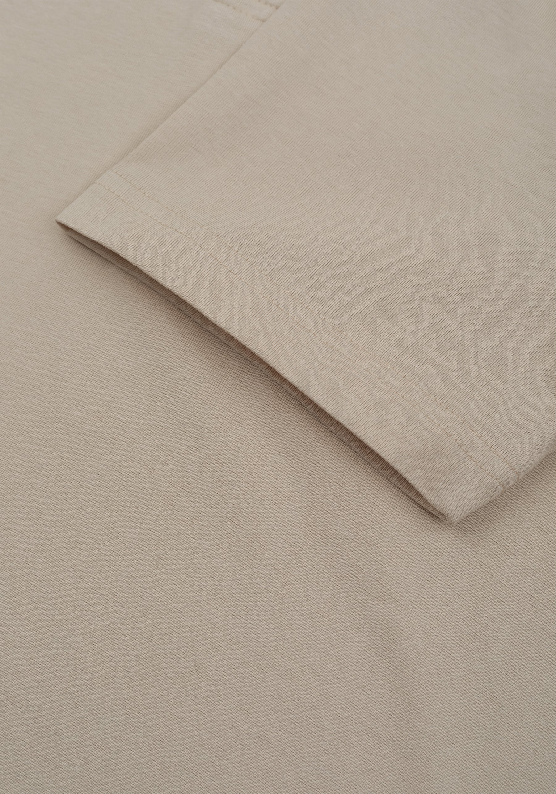 Barley Beige Cotton Polo Shirt