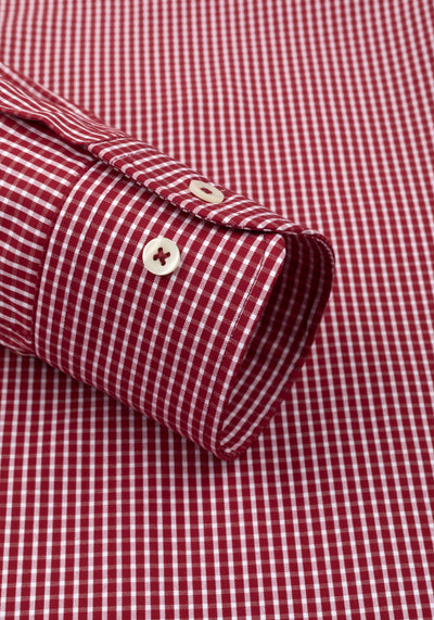 Regent Red Checked Poplin Shirt