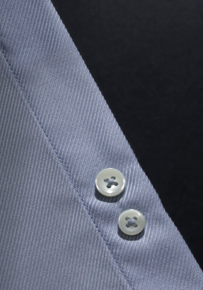 Giza 87 Cotton Dawn Blue Stripe Signature Twill Shirt