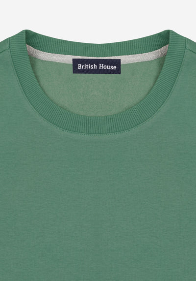 Verdant Green Cotton Sweatshirt