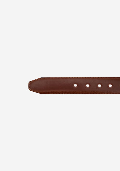 Mocha Brown Spanish Genuine Leather Belt
