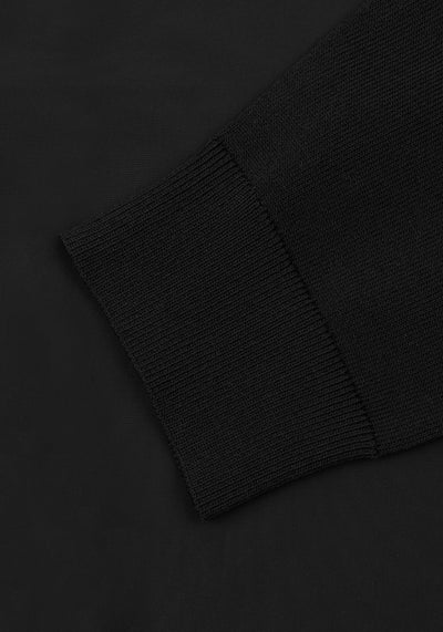 Carbon Black Polyamide Cardigan