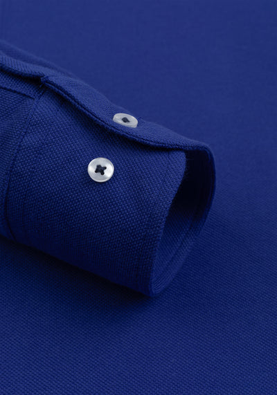 Royal Blue Piqué Shirt