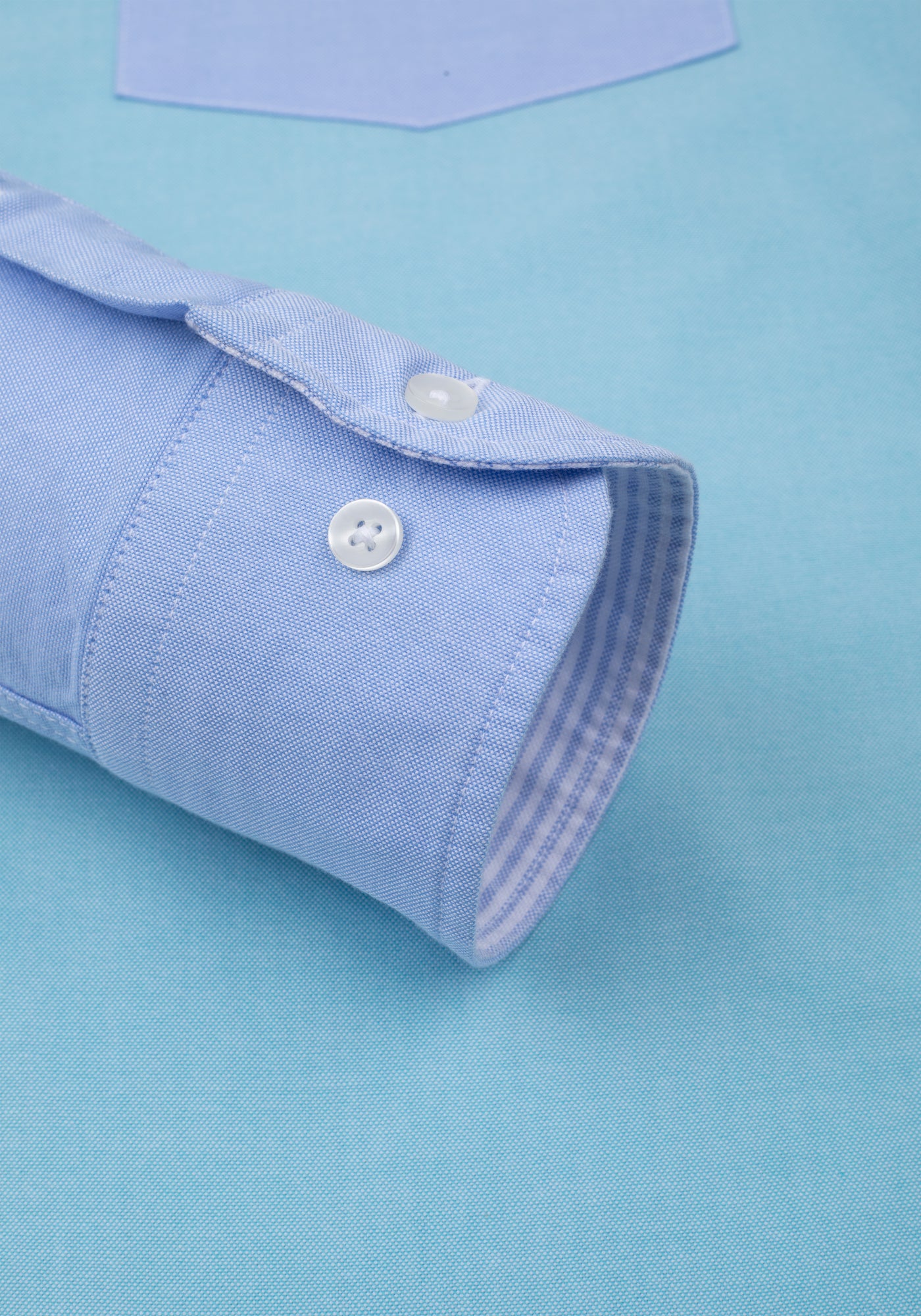 Aqua Tri-Tone Oxford Shirt