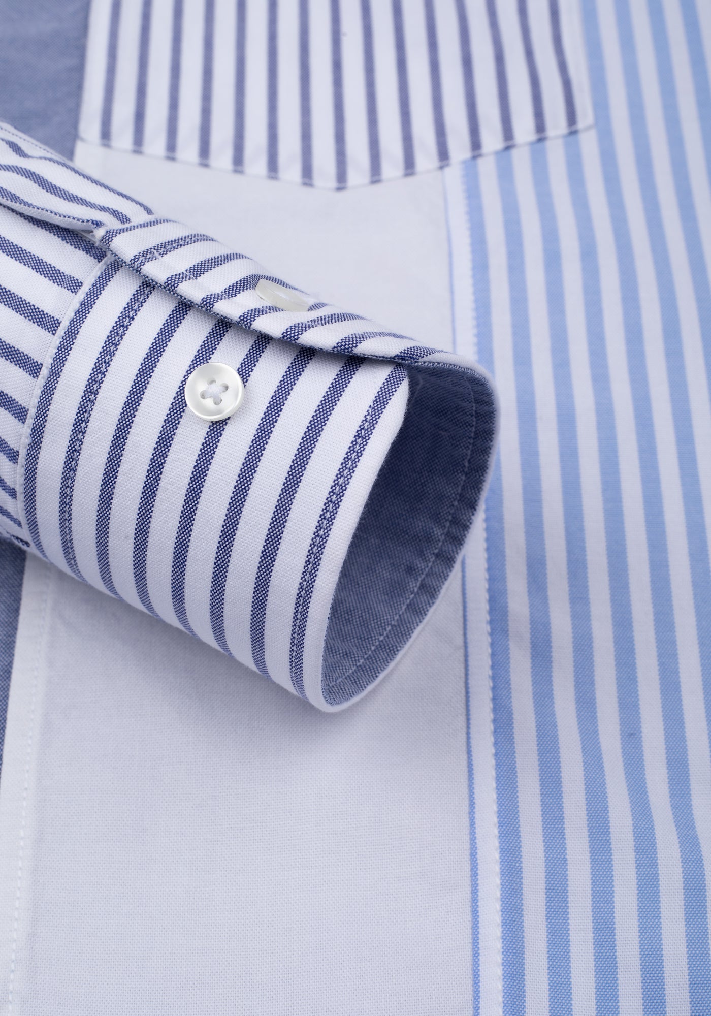 Navy Tri-Tone Oxford Shirt