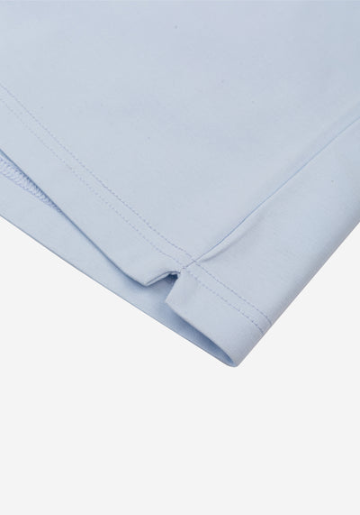 Mist Blue Mercerized Interlock Jersey