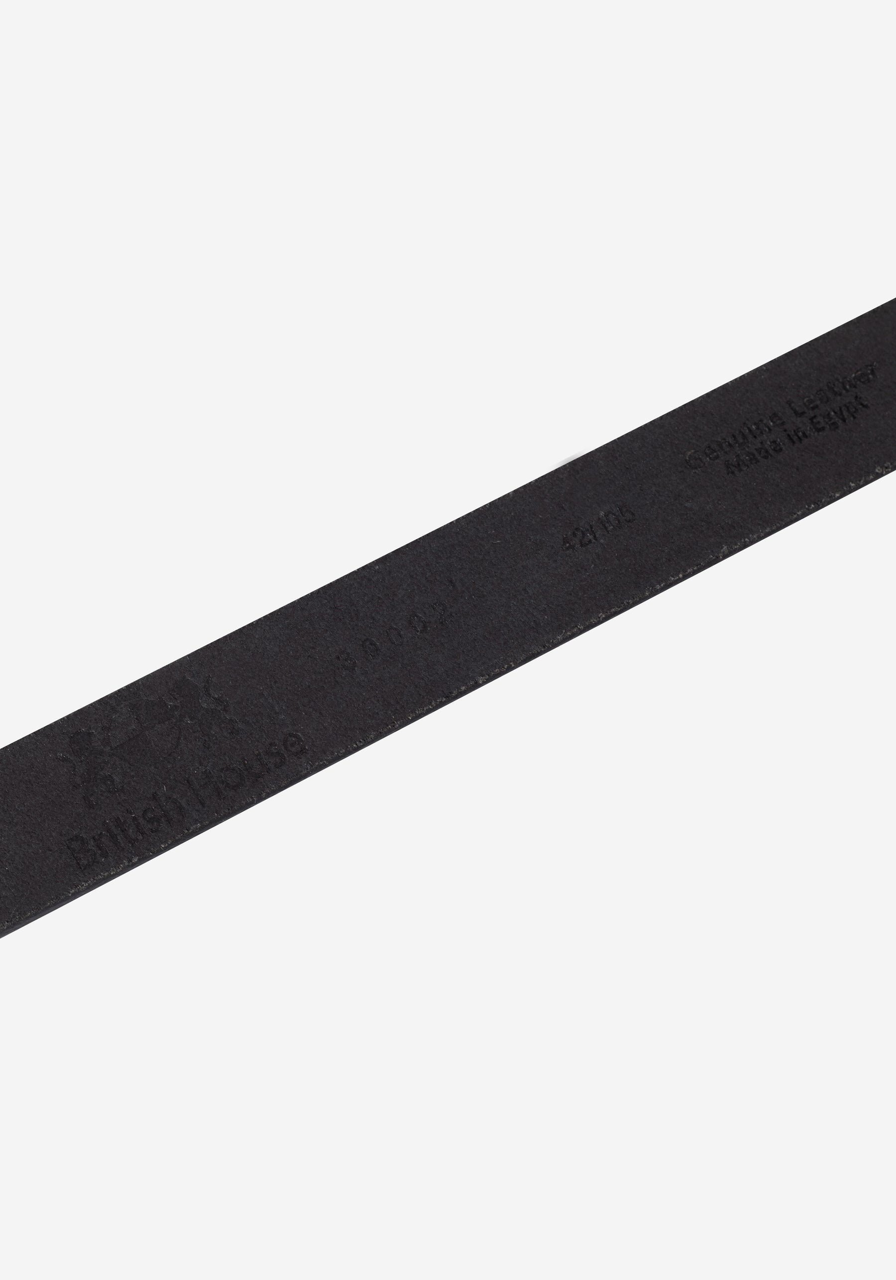 Midnight Black Leather Belt