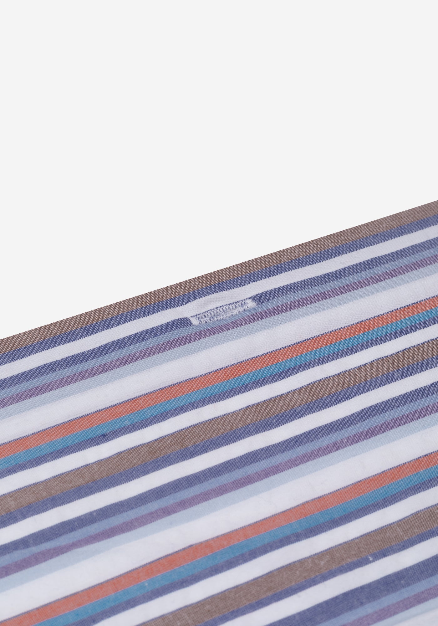 Earthy Parti-Colored Stripe Poplin Shirt