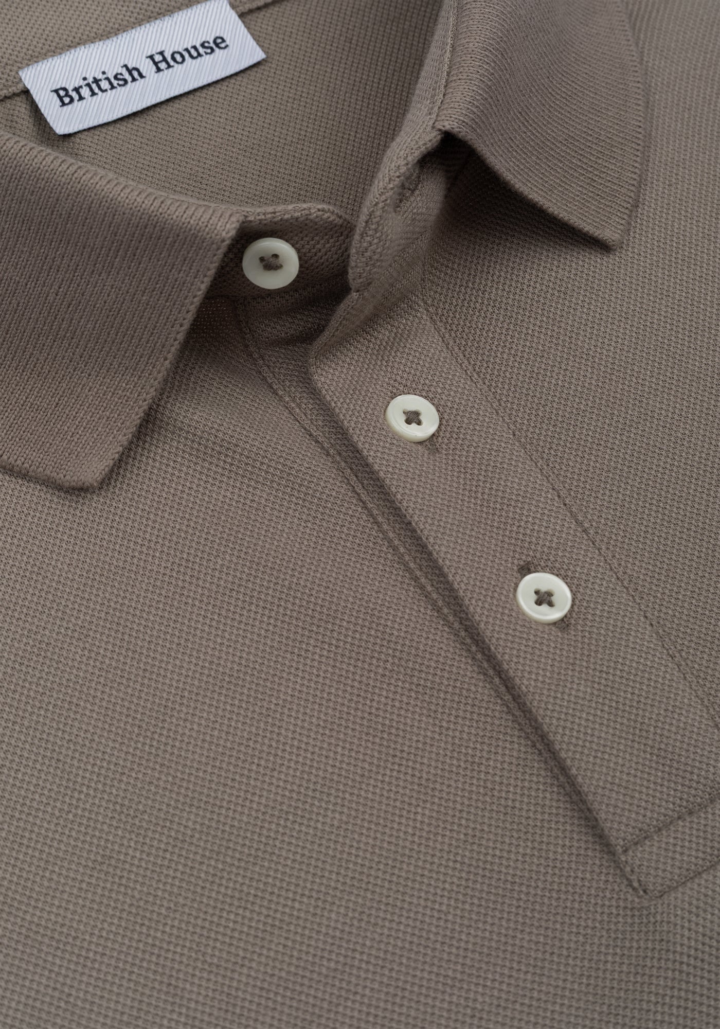 Pear Beige Cotton Polo Shirt