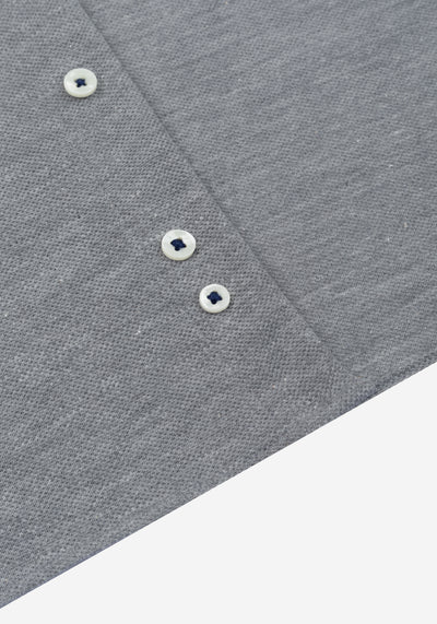 Powder Grey Piqué Shirt