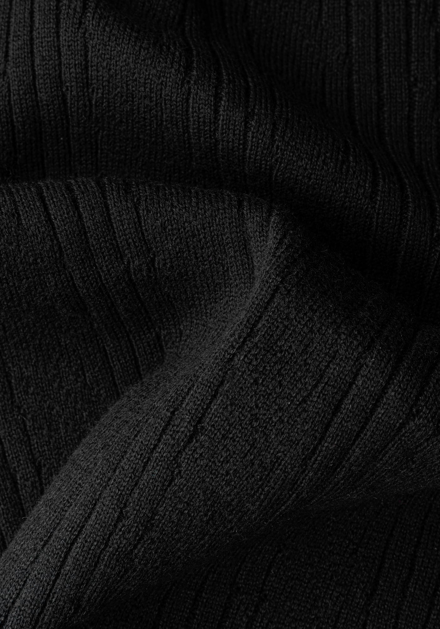 Dusk Black Double-Zipped Merino Wool Blend Pullover