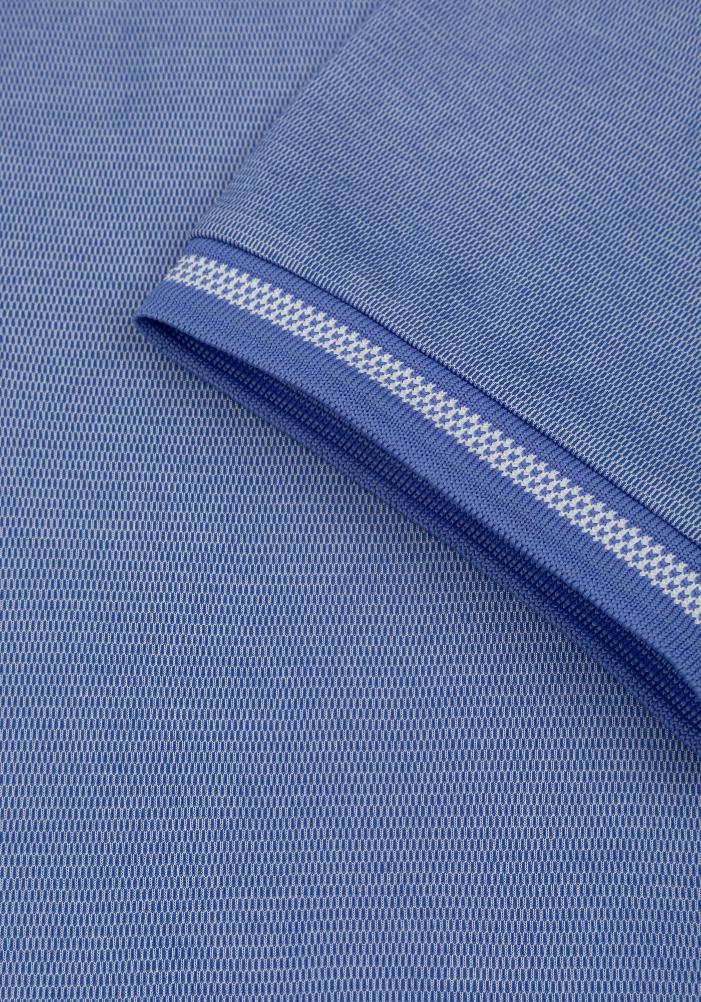 Coastal Blue Cotton Polo Shirt