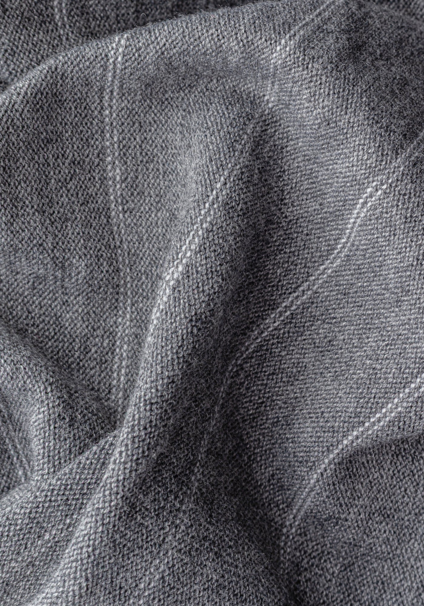 Mono Grey Stripe Merino Wool Blend Cardigan