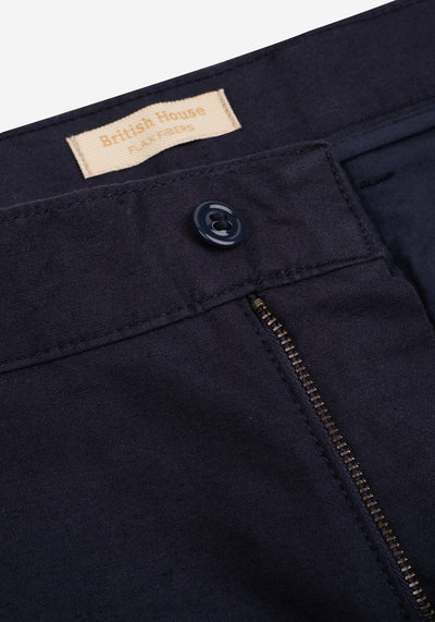 Dusk Navy Soléa Linen Pants