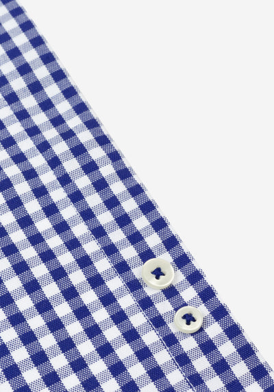 Imperial Blue Checked Oxford Shirt