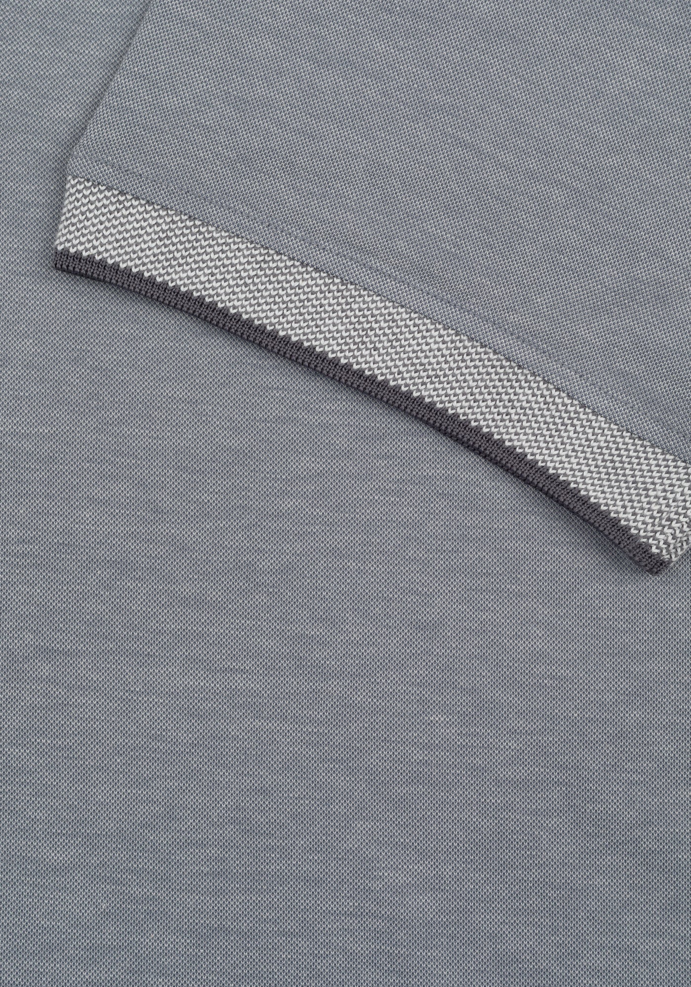 Stone Grey Cotton Polo Shirt