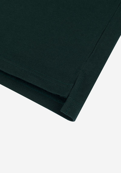 Forest Green Cotton Polo Shirt