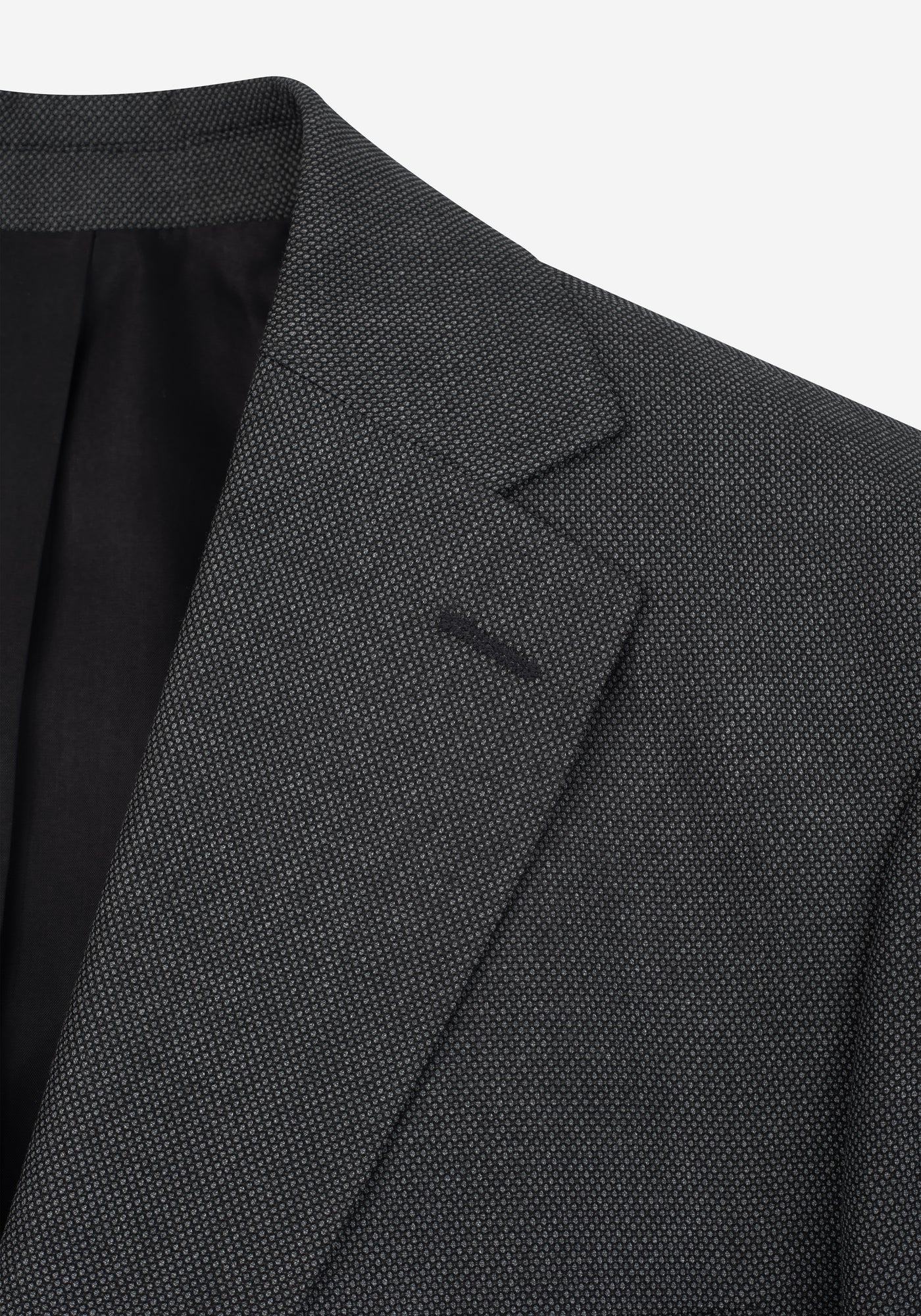 Graphite Grey Dotted Poly Suit