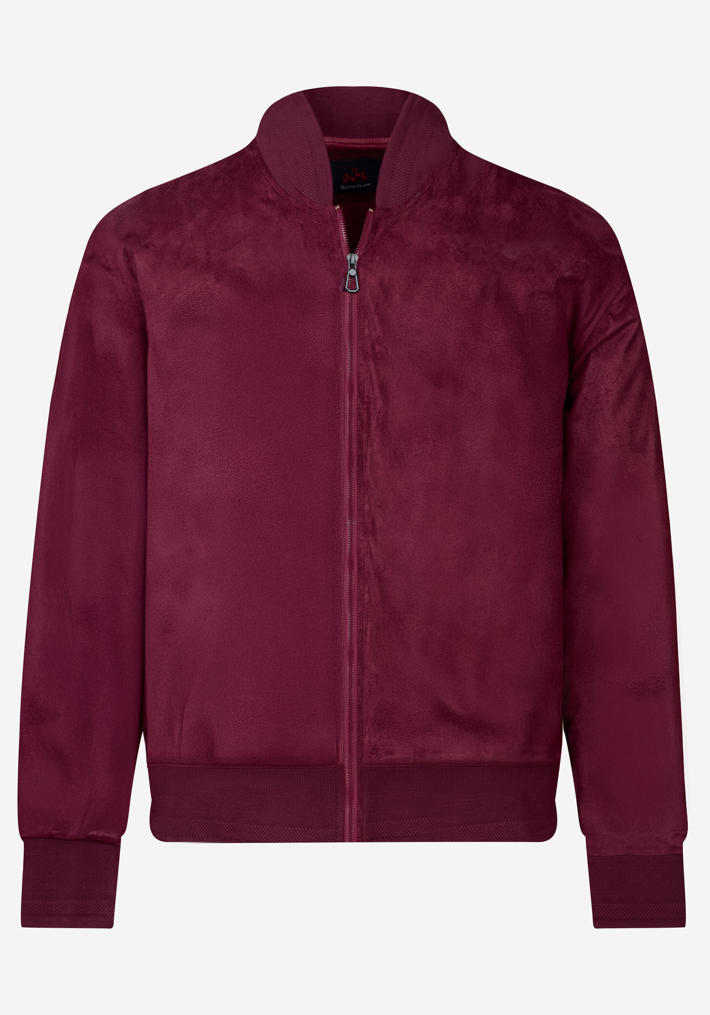 Vivid Burgundy Suede Jacket