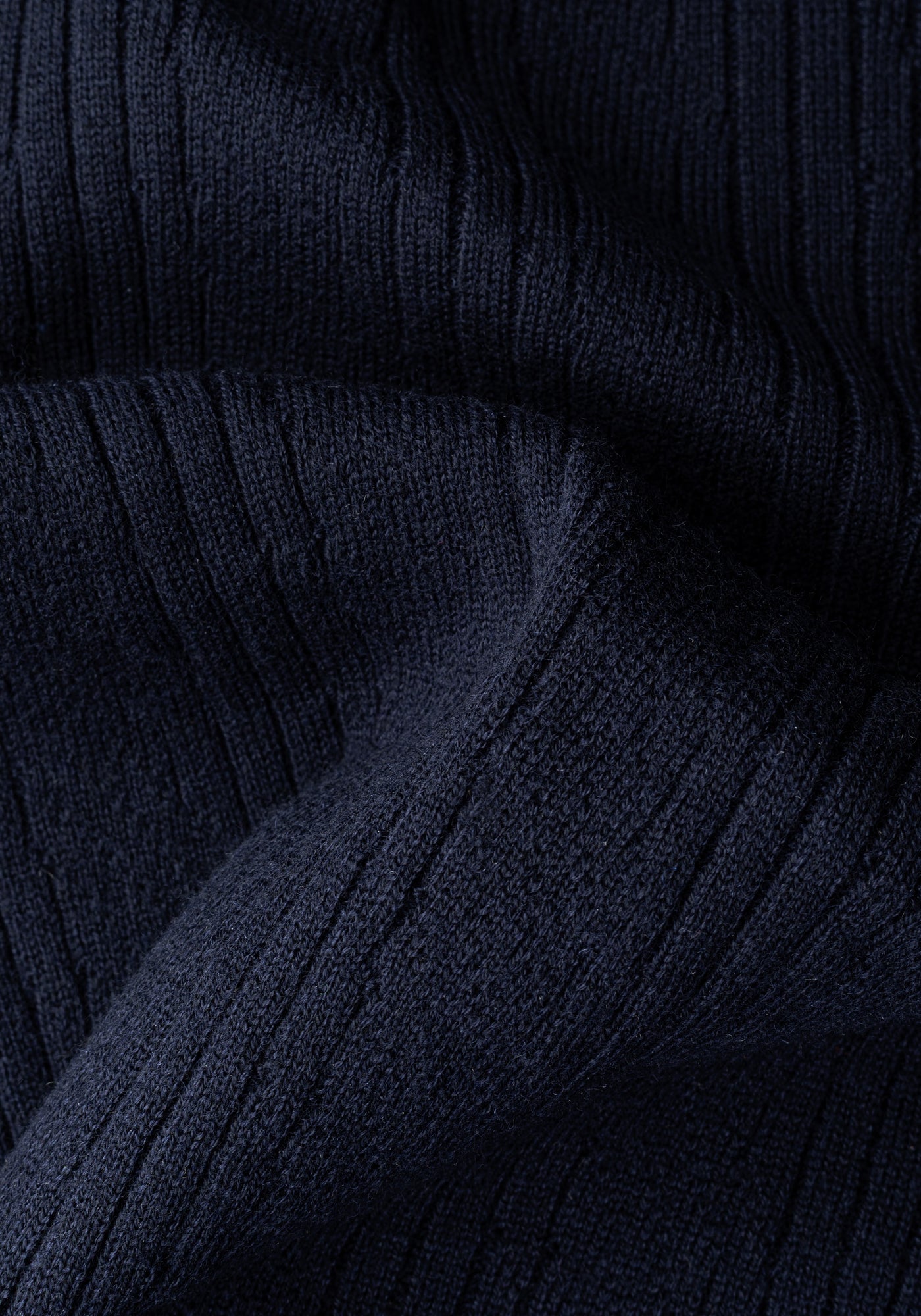 Frost Navy Double-Zipped Merino Wool Blend Pullover