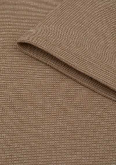 Desert Beige Waffle Polo Shirt