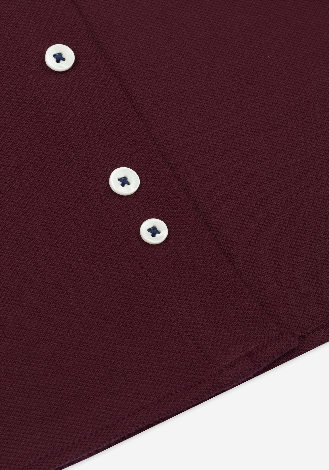 Berry Burgundy Piqué Shirt