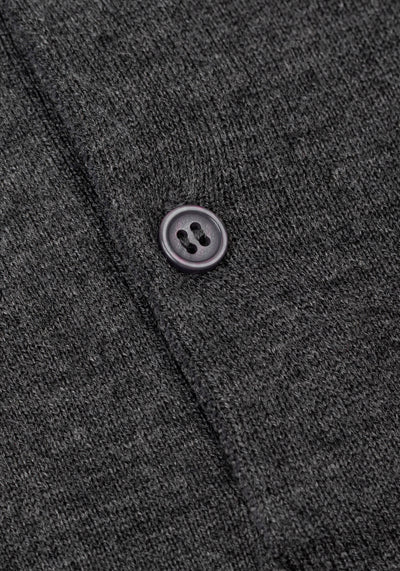 Coal Grey Merino Wool Blend Pullover