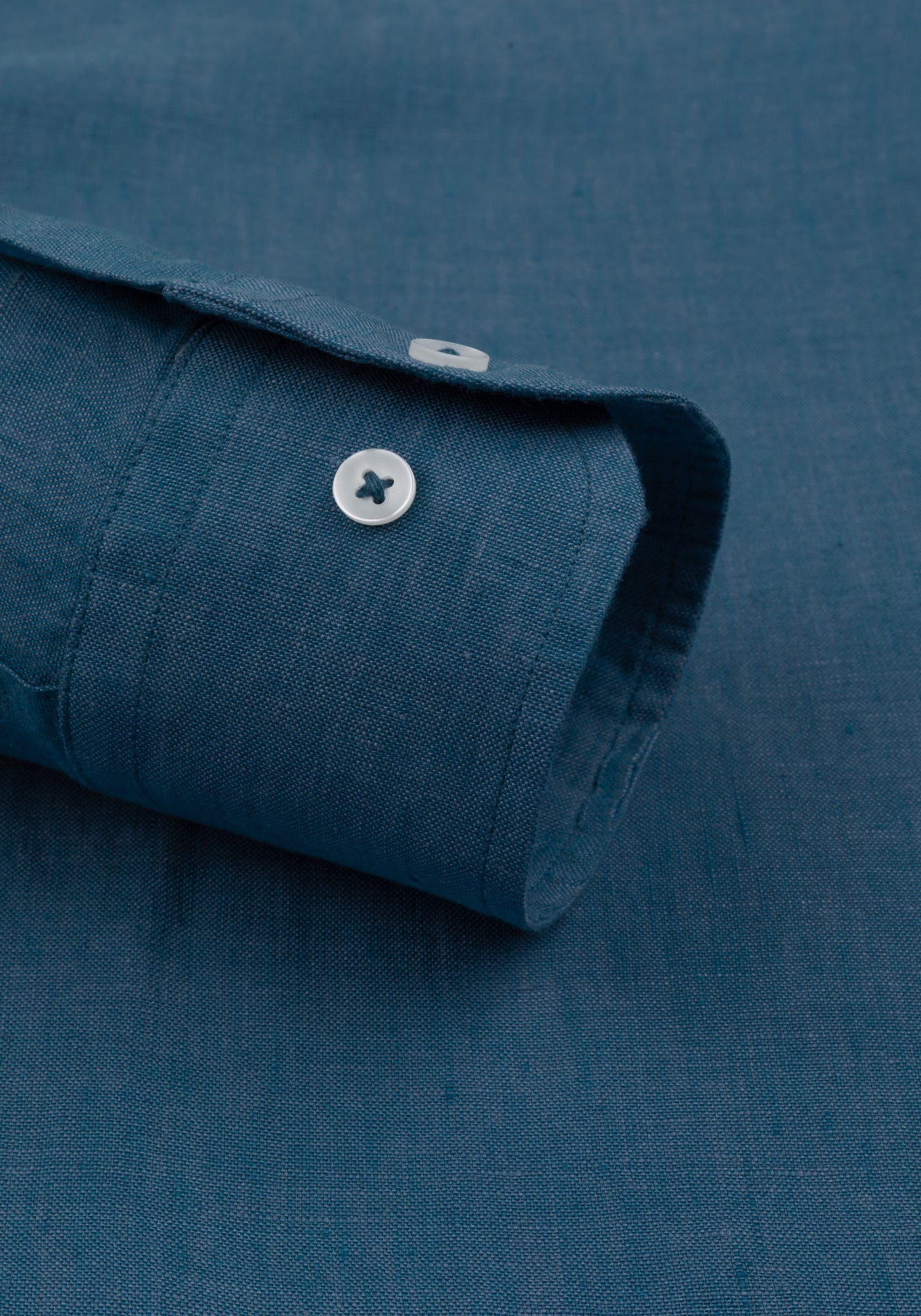 Ocean Teal Belgian Linen Shirt