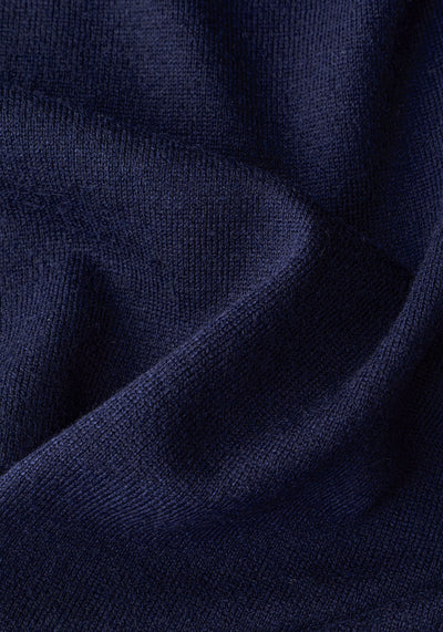 Ion Navy Merino Wool Blend Pullover