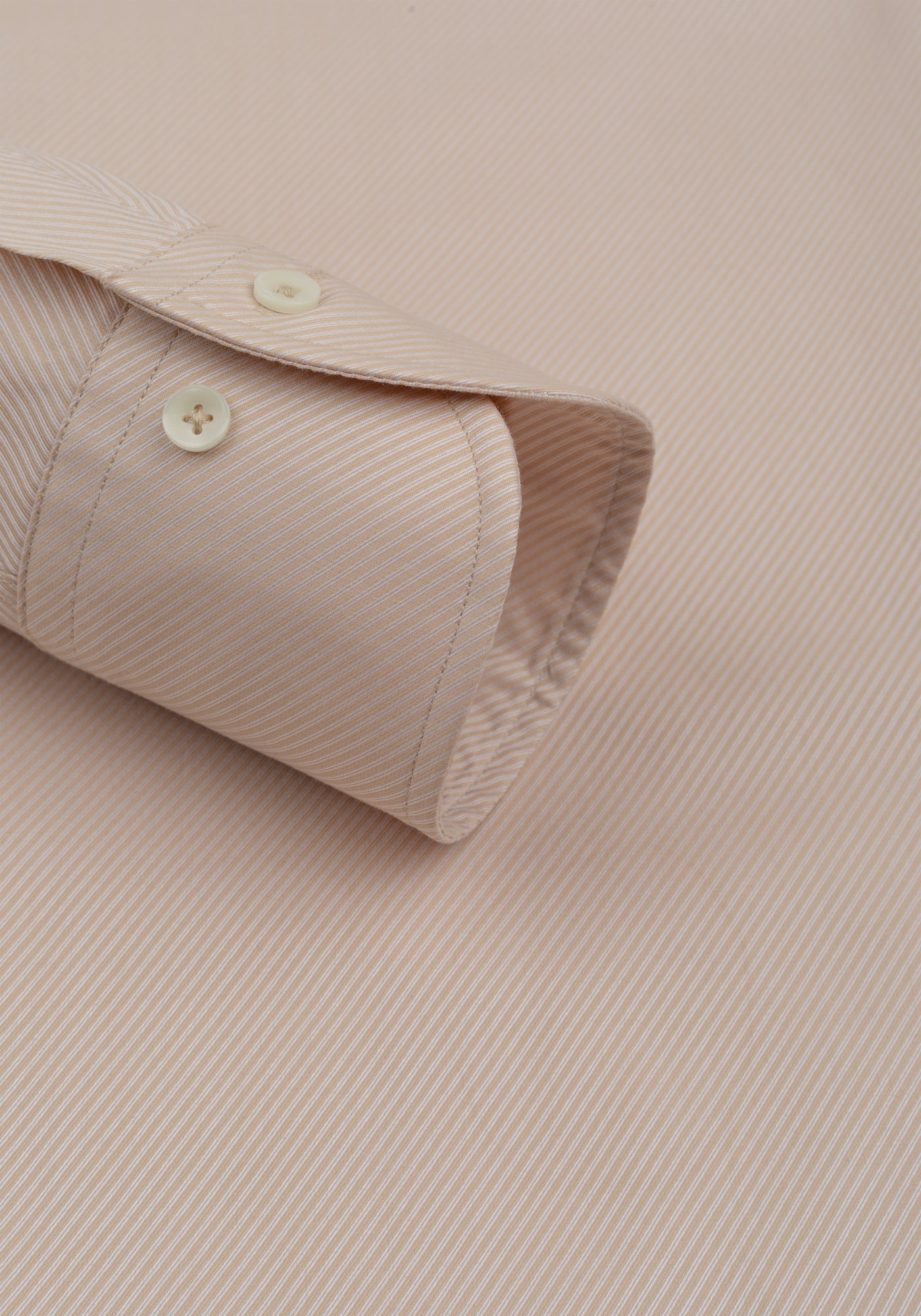 Velour Beige Stripe Signature Twill Shirt