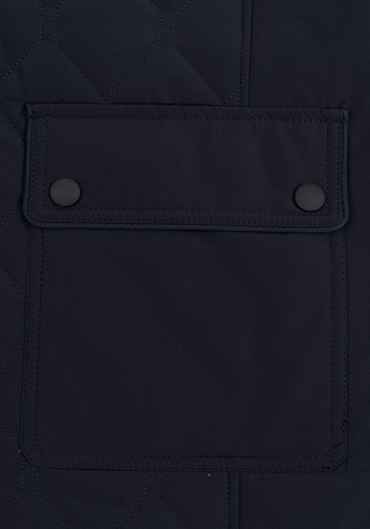 Classic Navy Puff-Tech Quilted Jacket